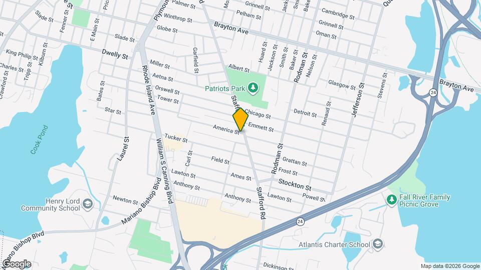 405 America St, Unit #2 Map and Location Details