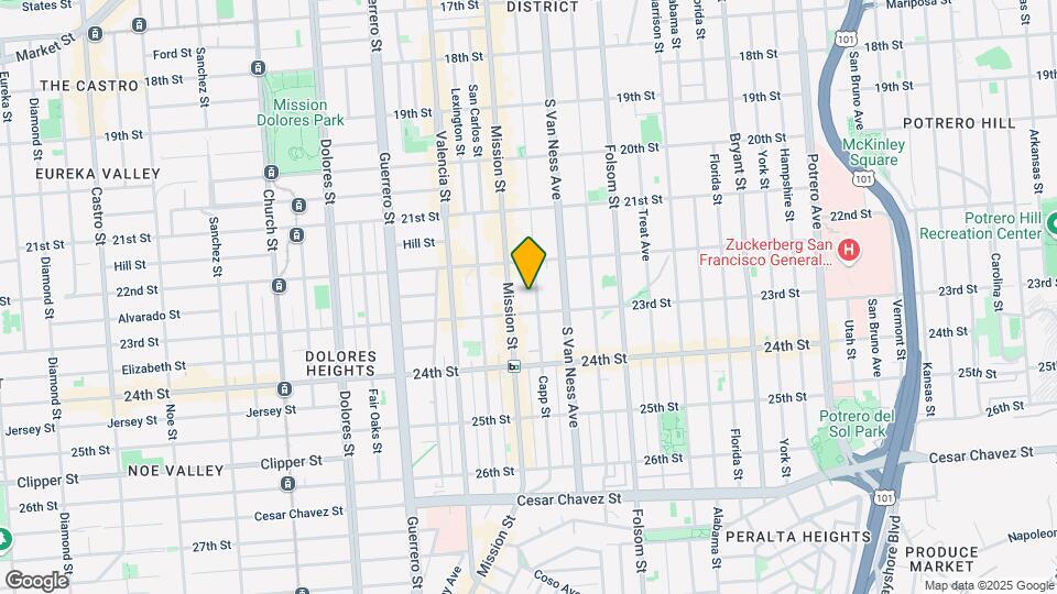 762-768 Capp St Mapa y Detalles de la Ubicación