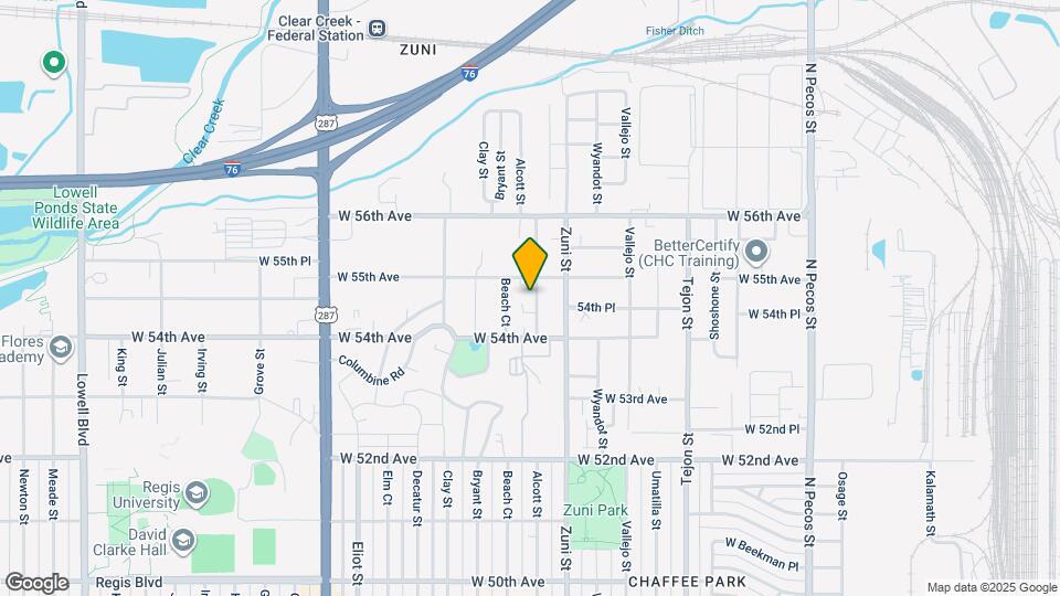 5475 Alcott St Map and Location Details