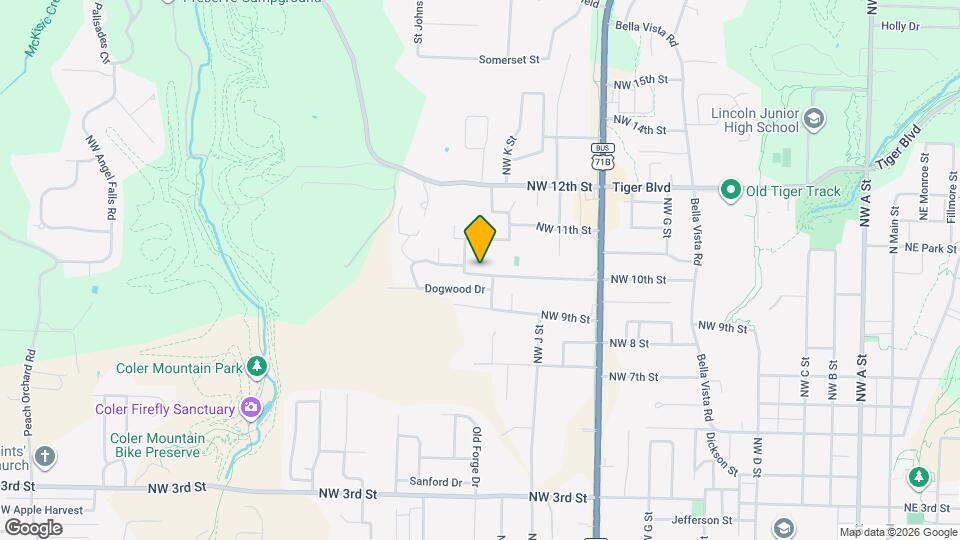 1304 NW 10th St Map and Location Details