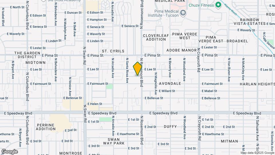 5044 E Adams St Map and Location Details