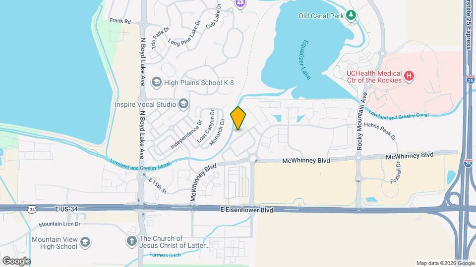 2027 Grays Peak Dr Map and Location Details