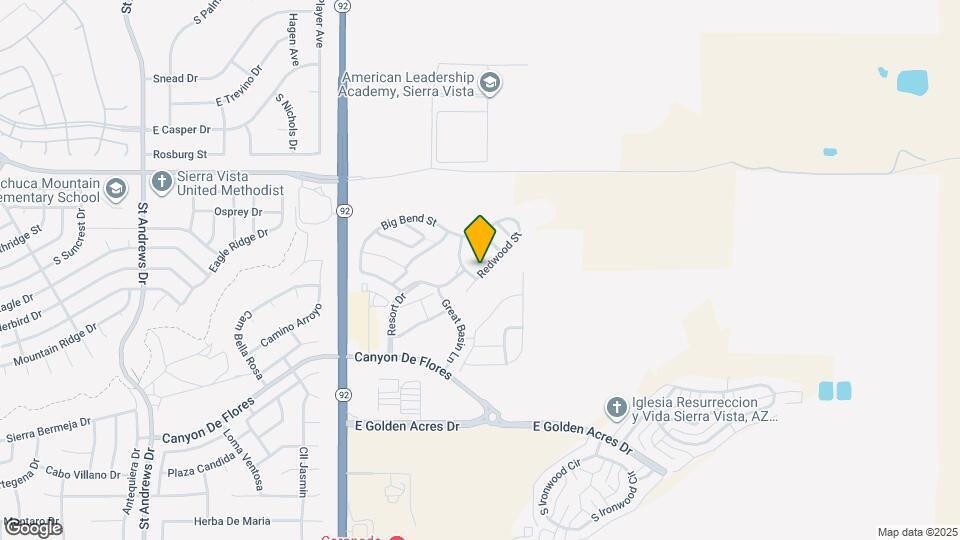 4539 Redwood St Map and Location Details