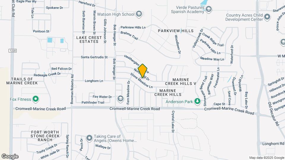 5704 Stone Meadow Ln Map and Location Details