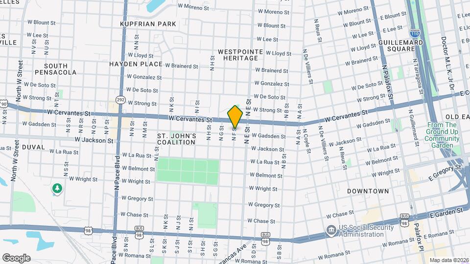 706 N F St Map and Location Details