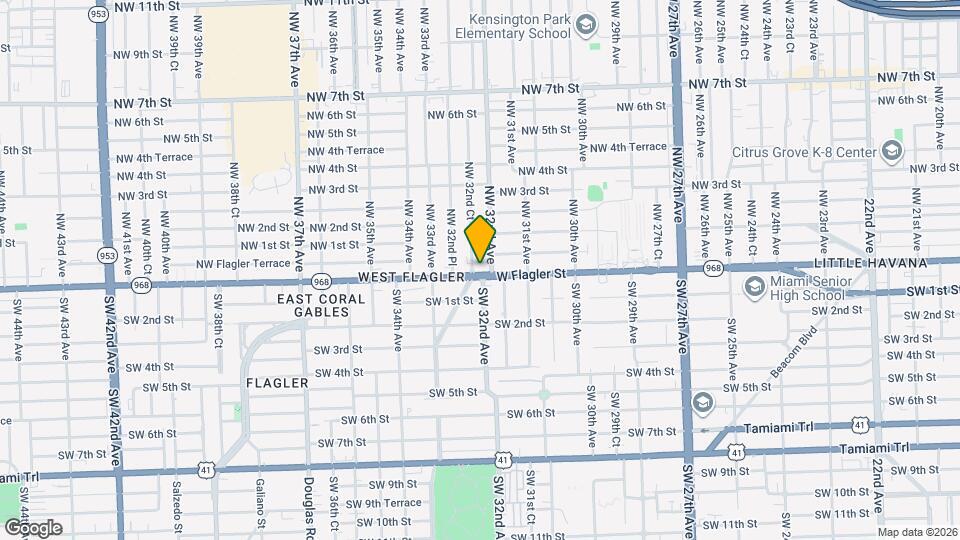 3211 W Flagler St Map and Location Details