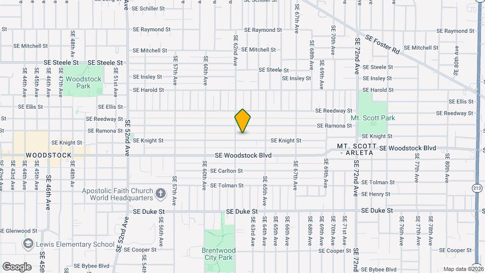 6221 SE Knight St Map and Location Details
