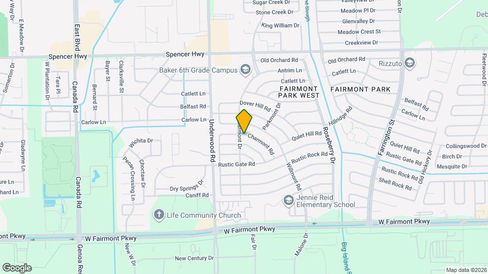 9806 Charmont Rd Map and Location Details