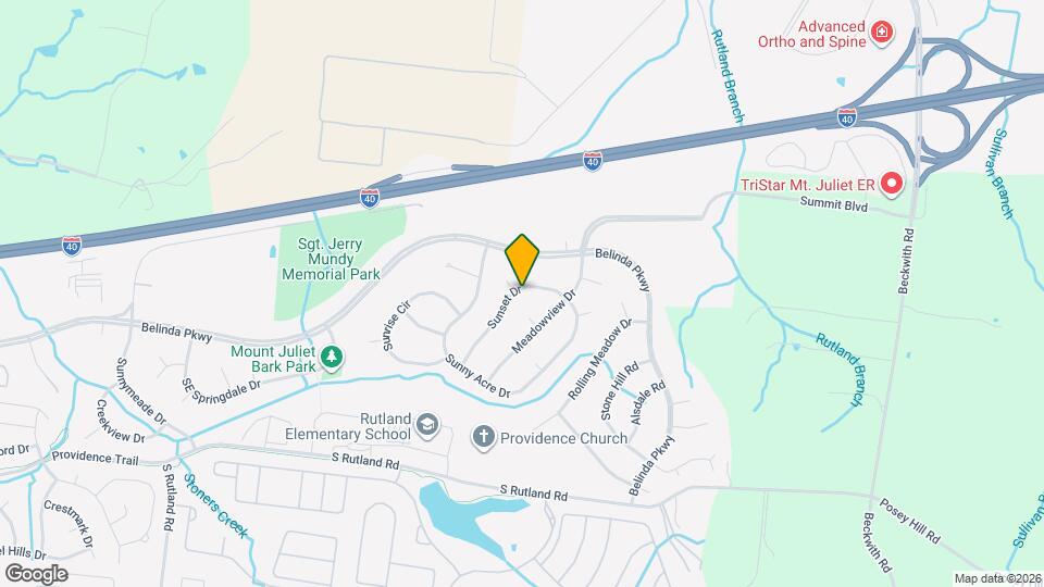 428 Sunset Dr Map and Location Details