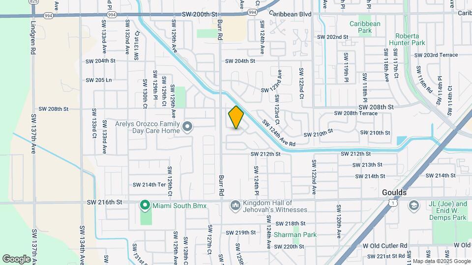 12621 SW 210th Terrace Map and Location Details