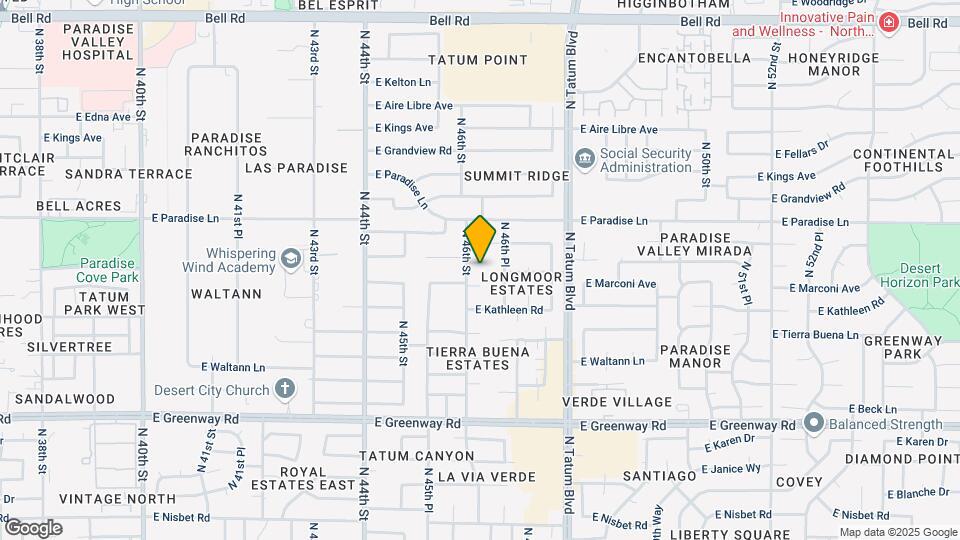 4609 E Monte Cristo Ave Map and Location Details