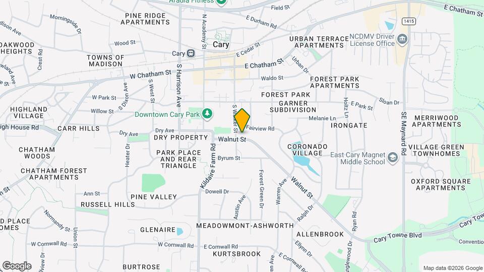 215 Walnut St Map and Location Details