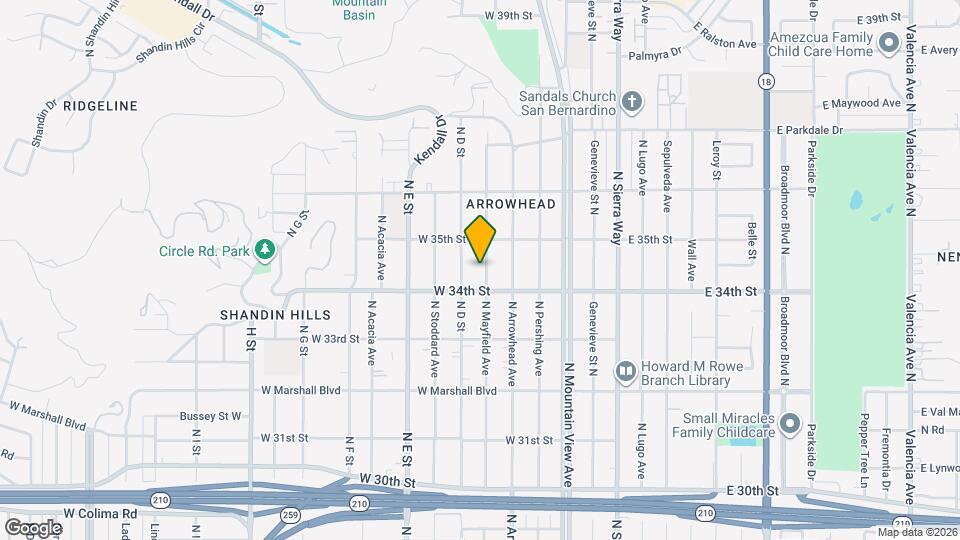 3438 N Mayfield Ave Map and Location Details