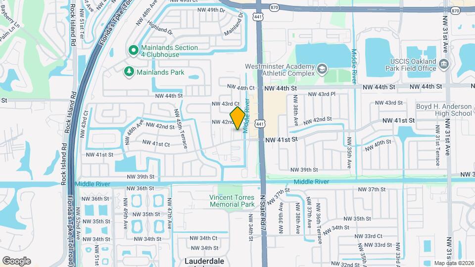 4191 NW 41st St Map and Location Details