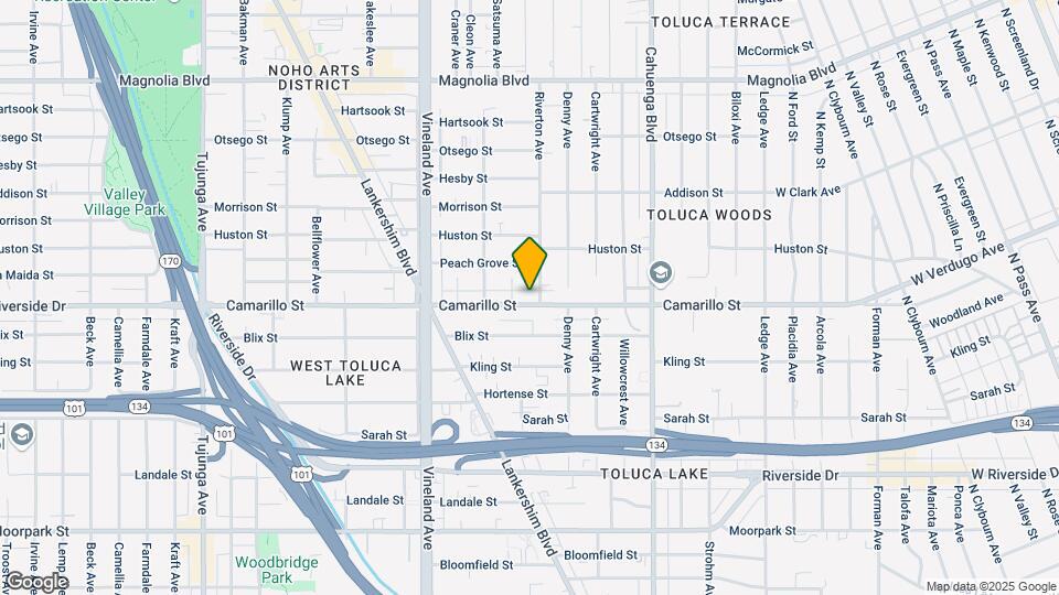 10809 Camarillo St Map and Location Details