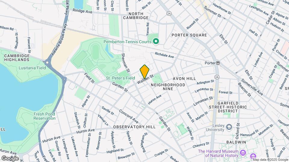 212 Walden St Mapa y Detalles de la Ubicación