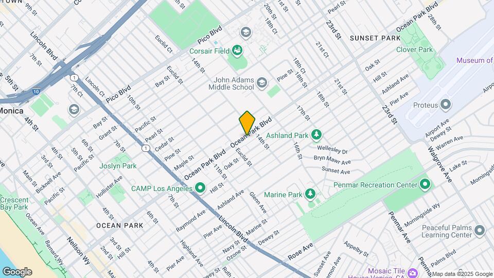 1332 Ocean Park Blvd Map and Location Details