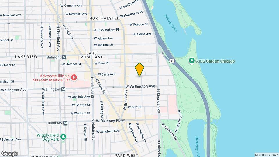 507 W Barry Ave, Unit K03J Mapa y Detalles de la Ubicación