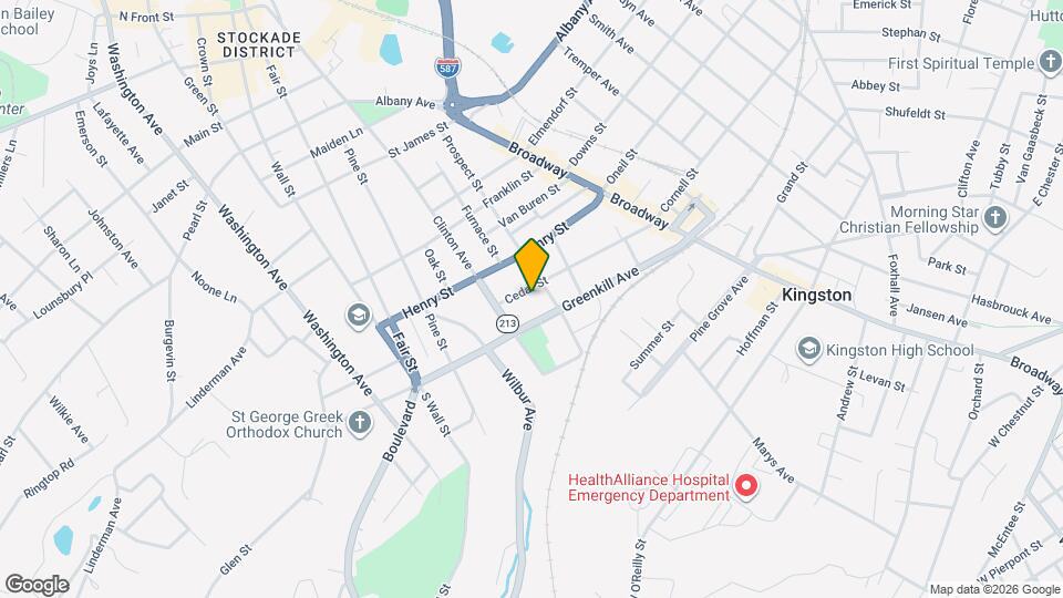 124 Cedar St Map and Location Details