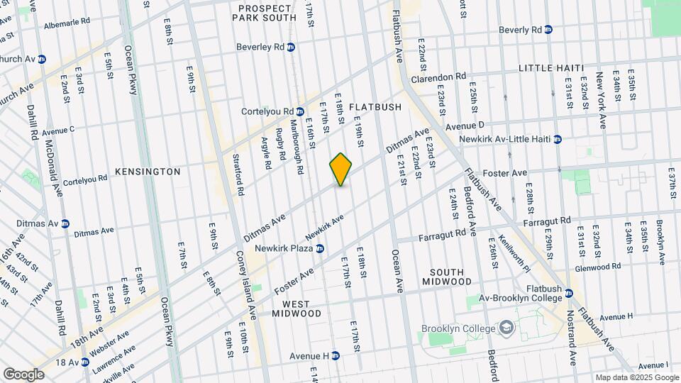 537 E 17th St Map and Location Details