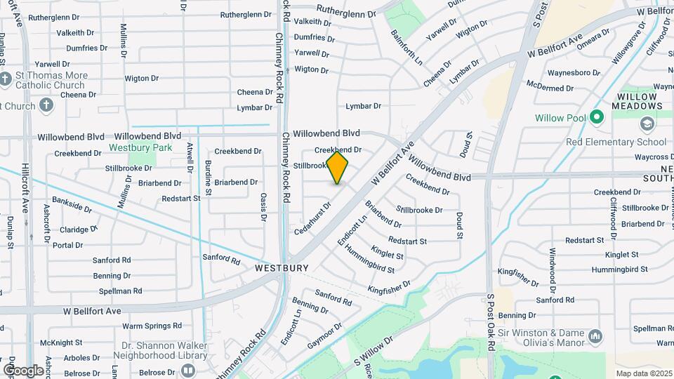 11010 Cedarhurst Dr Map and Location Details