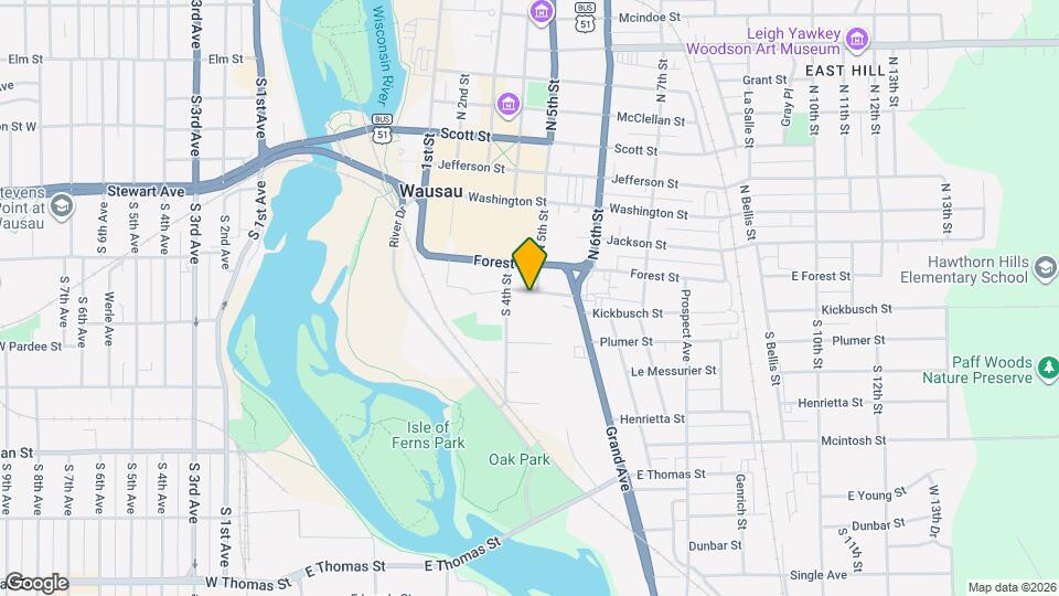 415 Division St Map and Location Details