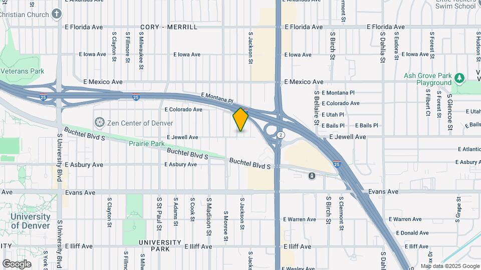 1888 S Garfield St Map and Location Details