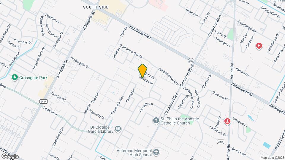 6117 Jessica Dr Map and Location Details