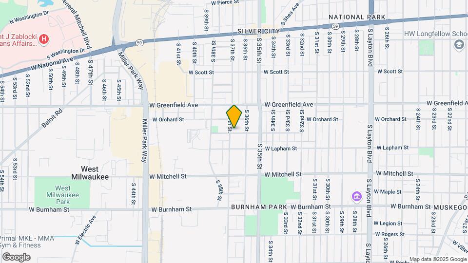 3636 W Branting Ln Map and Location Details