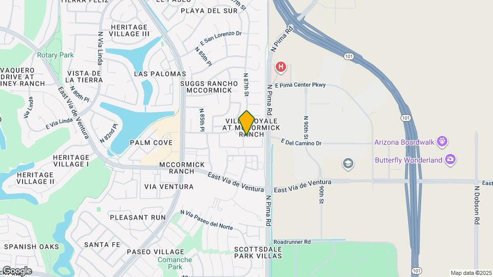 8651 E Royal Palm Rd Map and Location Details