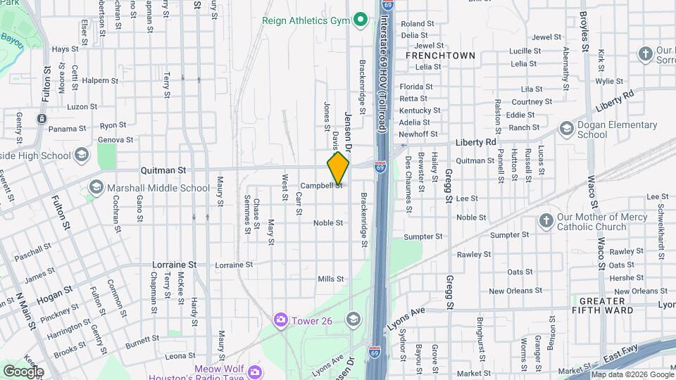 2704 Campbell St Map and Location Details