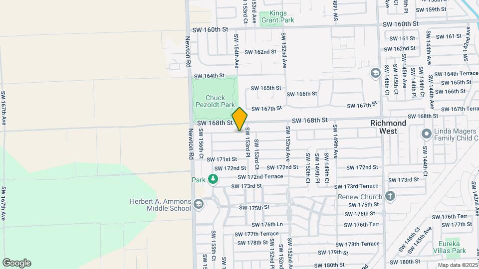 15398 SW 168th Ter Mapa y Detalles de la Ubicación