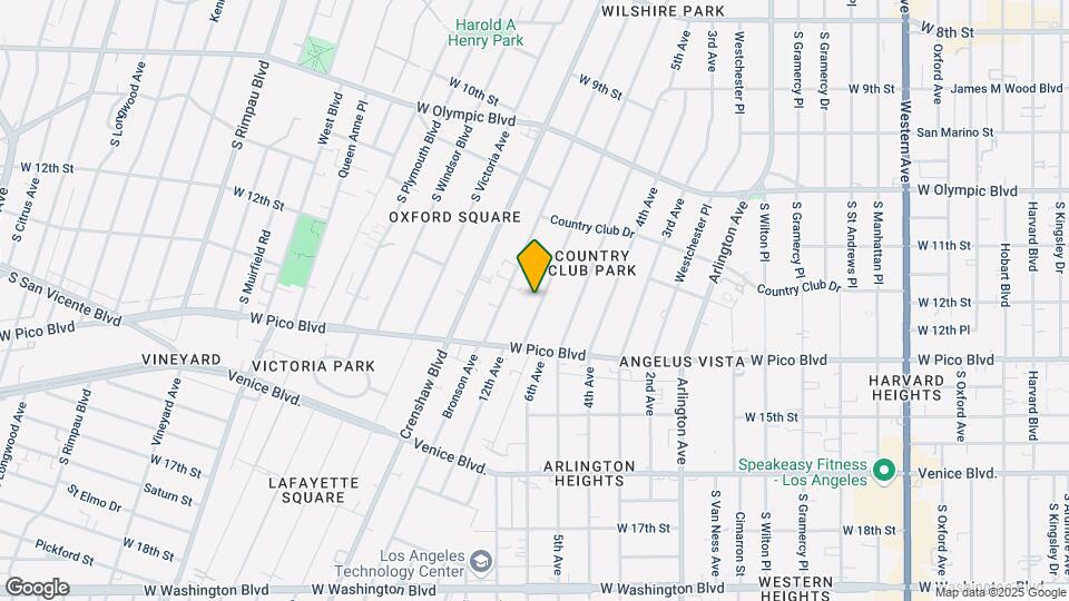 1207 S Norton Ave Map and Location Details