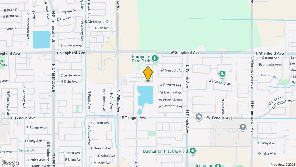 632 W Fontaine Ln Map and Location Details