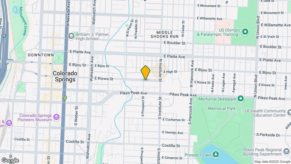 803 E Kiowa St Map and Location Details