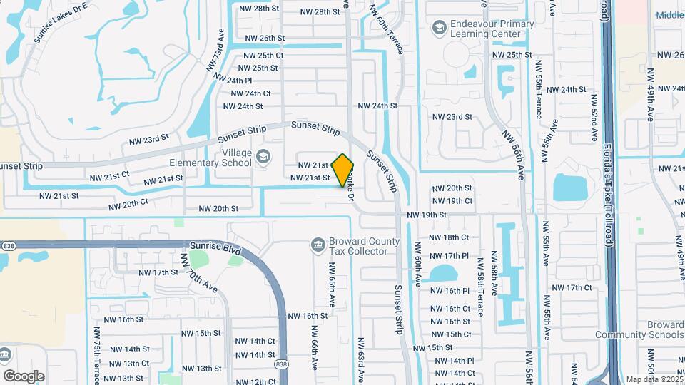 6421 NW 20th Ct Map and Location Details