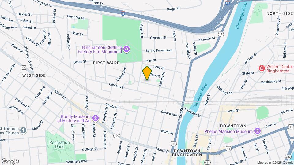 62 1/2 Dickinson St Map and Location Details