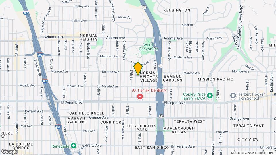 4455 Mcclintock St Mapa y Detalles de la Ubicación