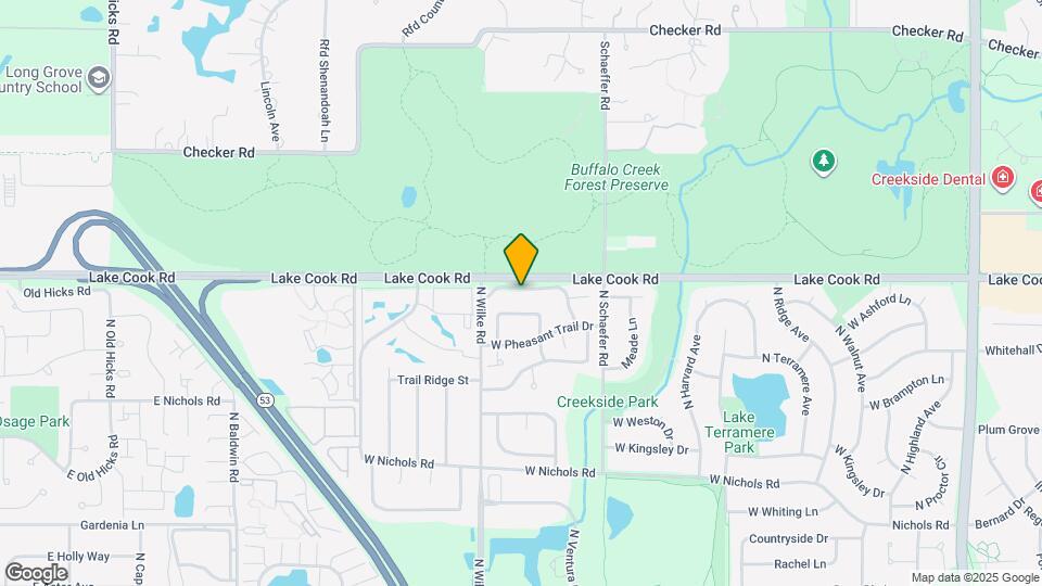 1615 W Hawkes St Map and Location Details