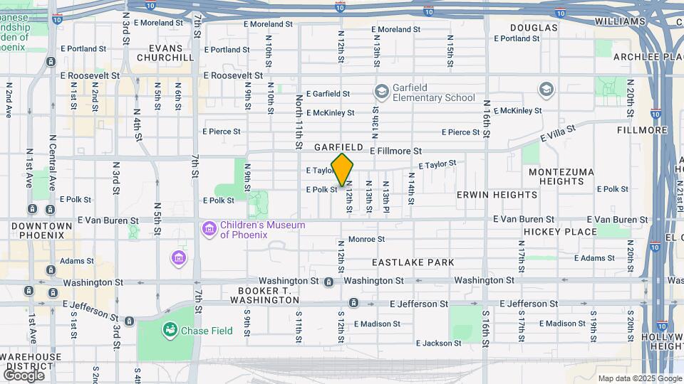 1161 E Polk St Map and Location Details