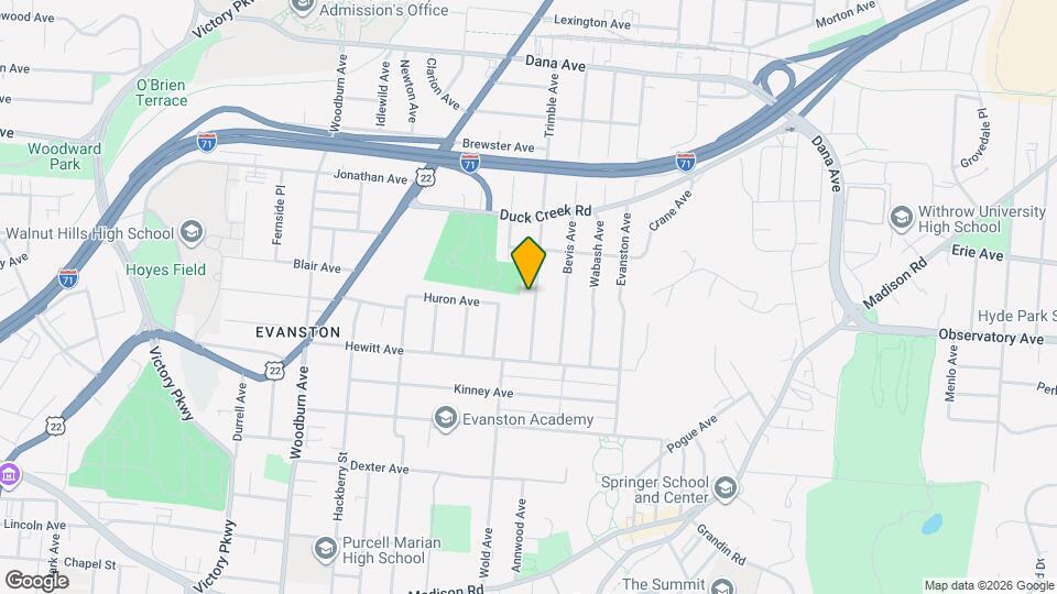 3421 Trimble Ave Map and Location Details