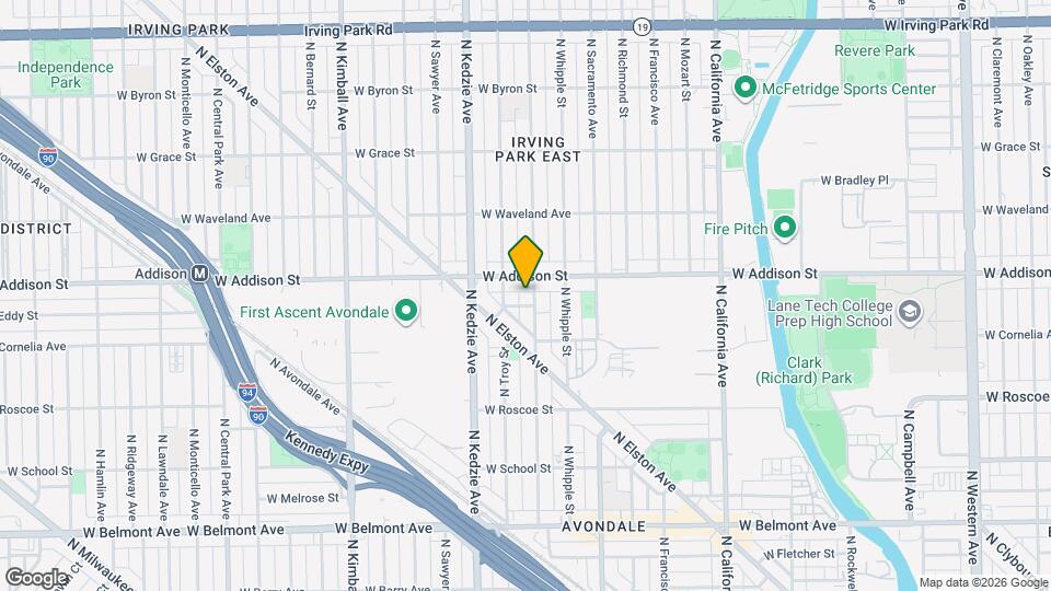 3542 N Albany Ave Map and Location Details