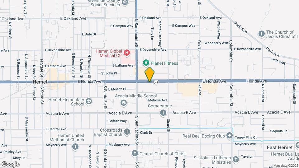 1401 E Florida Ave Map and Location Details
