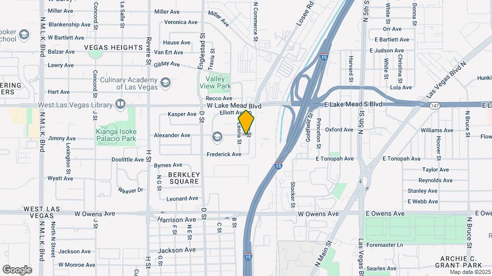 1921 Gregory St, Unit B Map and Location Details