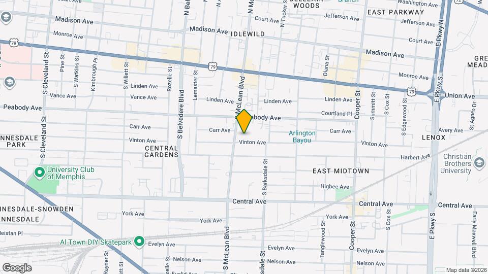 1856 Vinton Ave Map and Location Details
