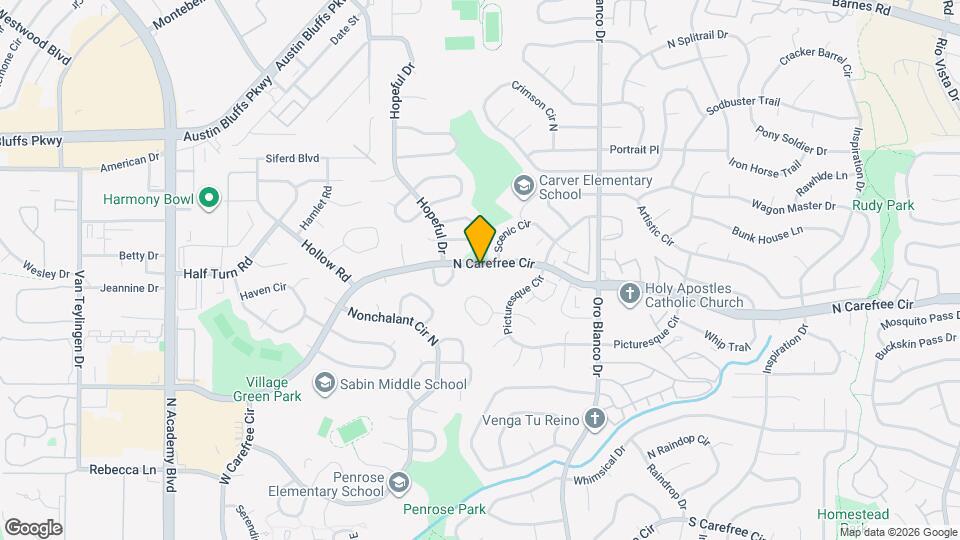 4205 N Carefree Cir Map and Location Details