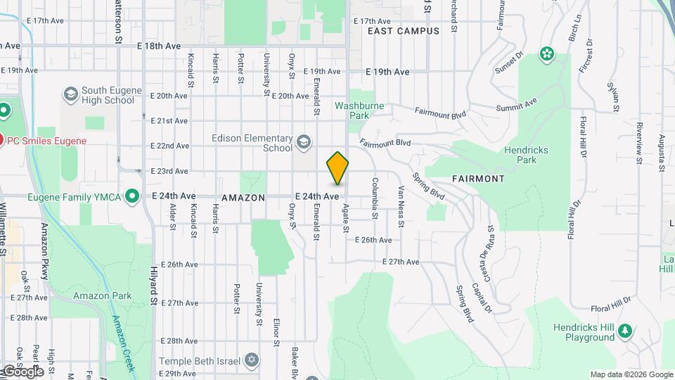 1463 E 24th Ave Map and Location Details