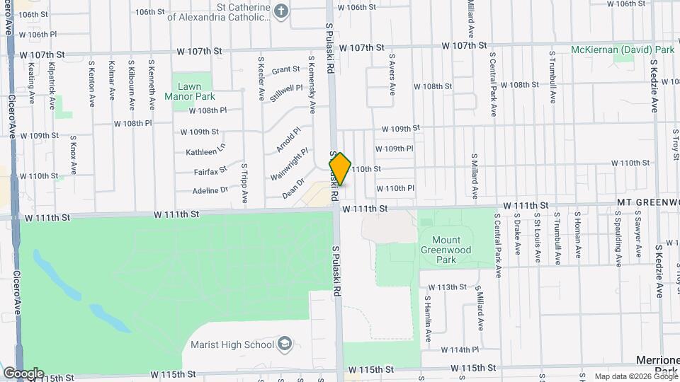 11031 S Pulaski Rd Mapa y Detalles de la Ubicación