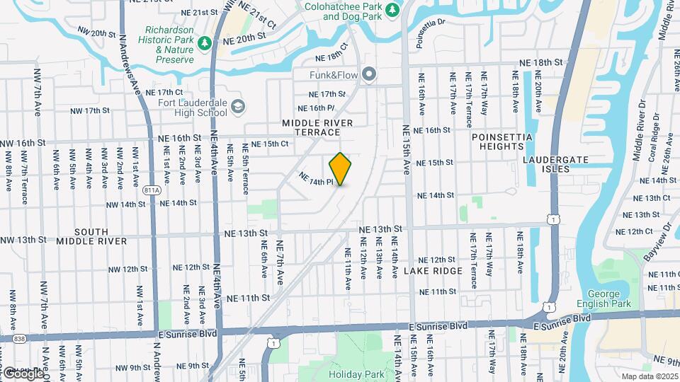 1412-1418 Holly Heights Dr Mapa y Detalles de la Ubicación