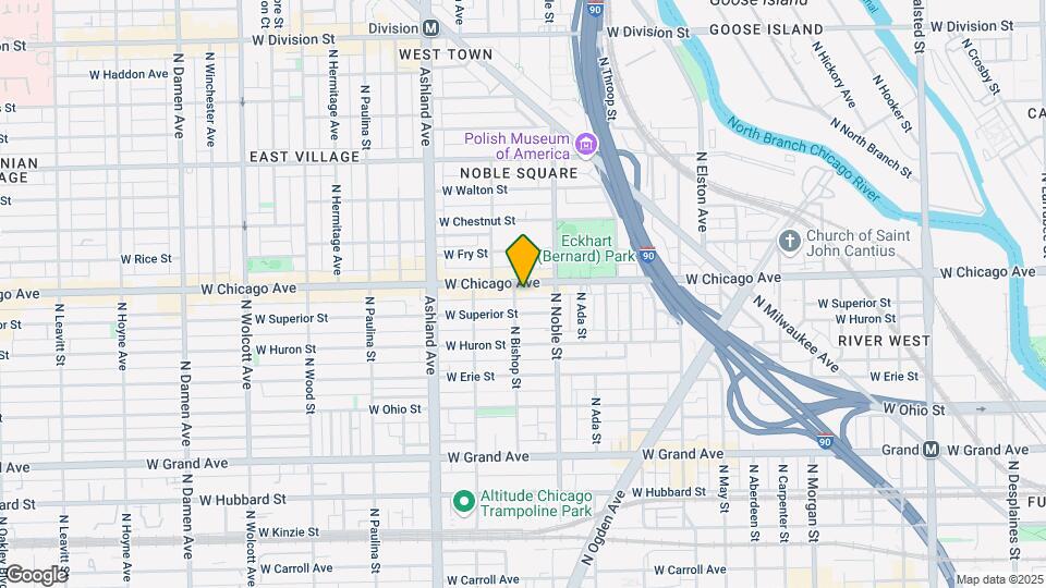1433 W Chicago Ave Map and Location Details